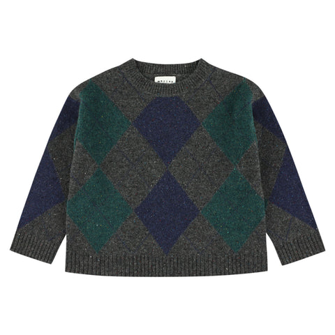 Morley Yves Boys Pull Grey/Navy