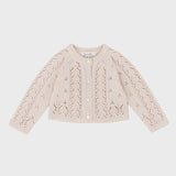 Louisiella Baby Paige Knit Cardigan Cream Beige