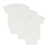 Ely’s & Co 3 Pack Ribbed Undershirts- Short Sleeves - Ivory Short Sleeves