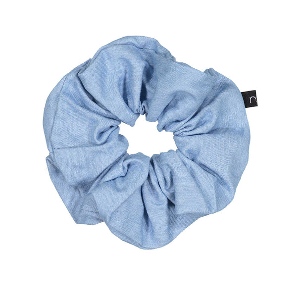 Knot Hairbands Denim Scrunchie // Light Wash