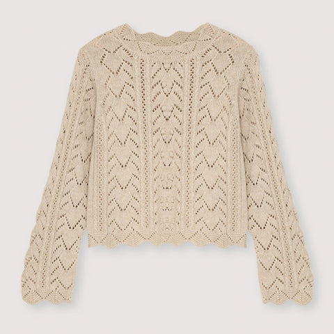 The New Society Lila Jumper Moonlight White