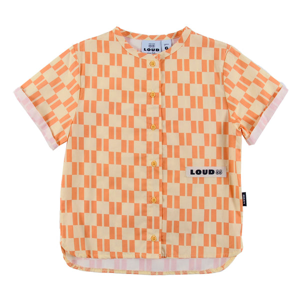 Loud Apparel Bambini Shirt Check Vanlla/Papaya