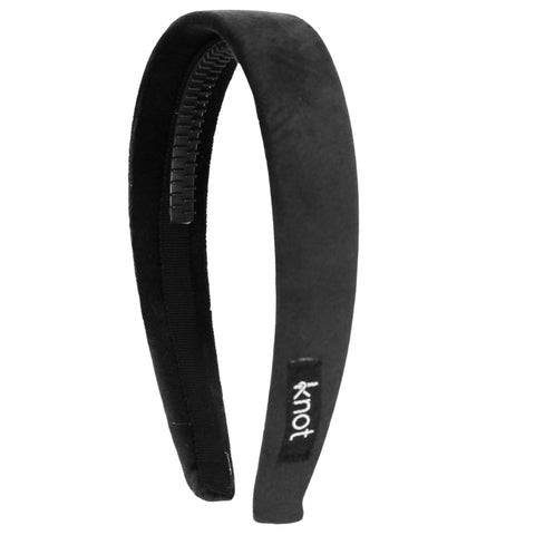 Knot Hairbands Felted Velvet Headband // Black