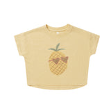 RYLEE & CRU BOXY TEE || PINEAPPLE