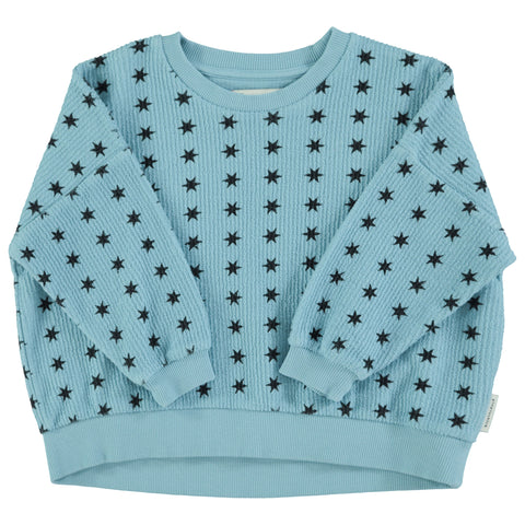 Piupiuchick Sweatshirt Blue Black Stars