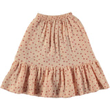 Tocoto Vintage Heart Print Midi Skirt Pink