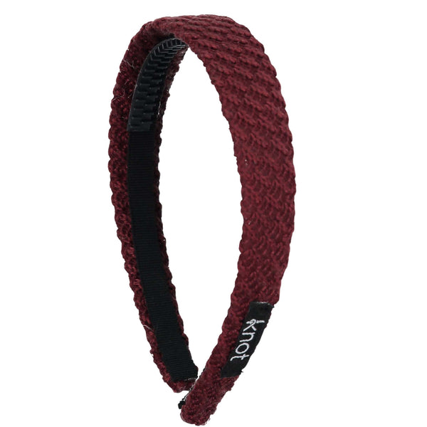 Knot Hairbands Knitted Headband // Wine