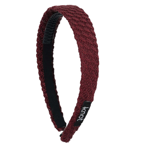 Knot Hairbands Knitted Headband // Wine