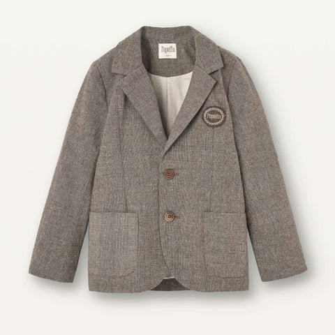 Popelin Oxford Blazer With Lapel