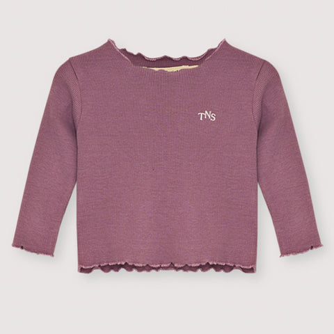 The New Society TNS Rib Baby Tee Grape Bliss