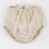 Popelin Off-White Corduroy Culotte