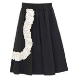 Wolf & Rita Girl Skirt Luciana Woven Black Freckles