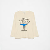 Weekend House Kids Happy Kid L/S T-Shirt Sand