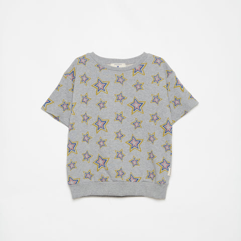 Weekend House Kids Stars All Over S/L Sweatshirt Gris Vigore