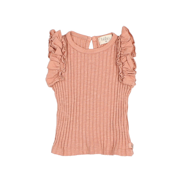 Buho BB Ruffle T-Shirt Rose Clay