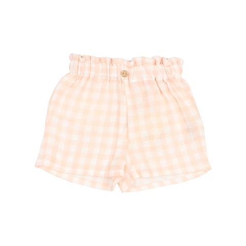 Buho BB Gingham Shorts Light Pink