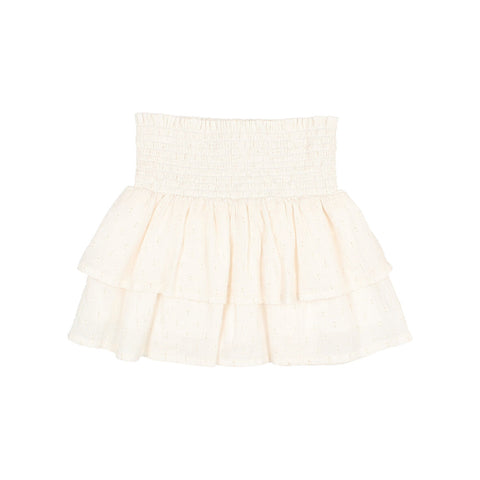 Buho Lurex Plumeti Skirt Talc