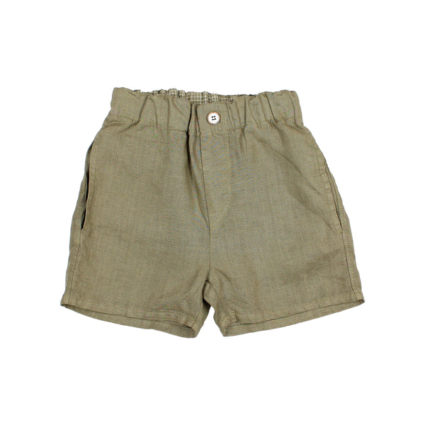 Buho Linen Bermuda Kaki