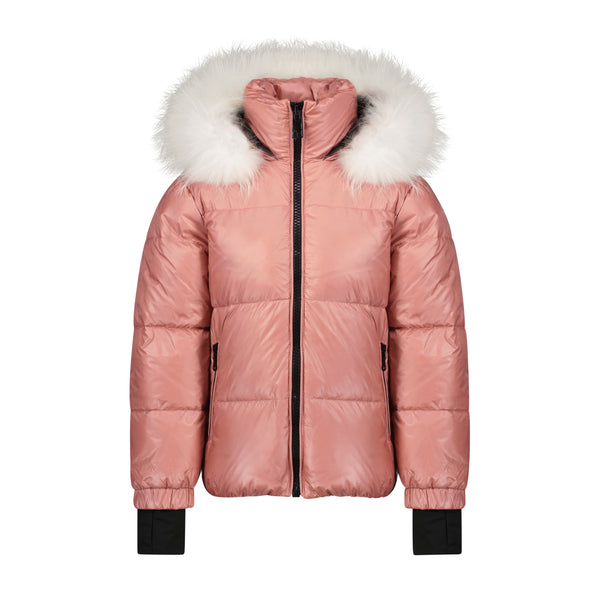 SCOTCH BONNET Girls Coat-White Fur 118