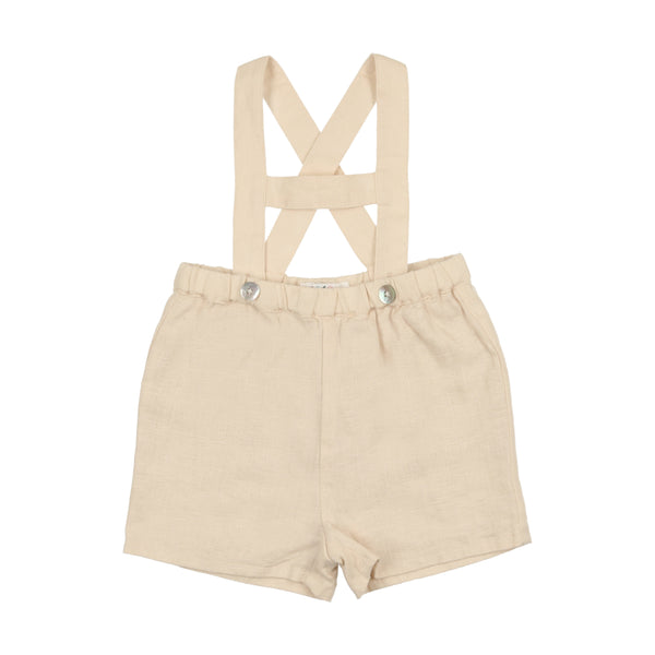 Coco Blanc Boys Overalls Cream