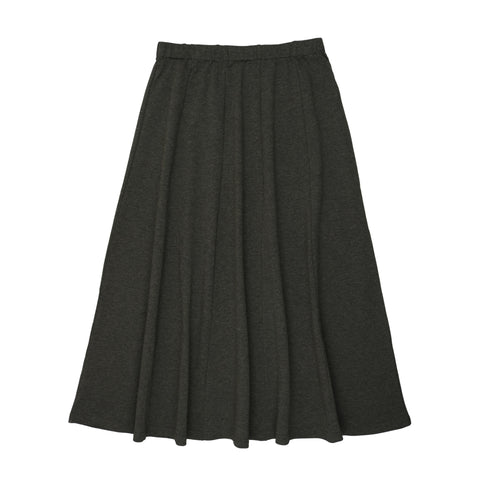 Coco Blanc Cotton Paneled Skirt Grey