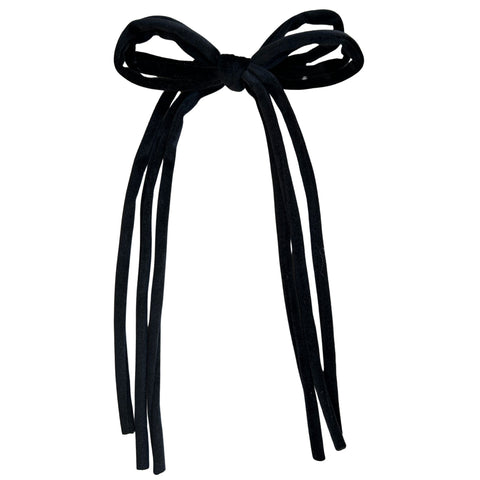 Knot Hairbands Corded Bow Clip // Black