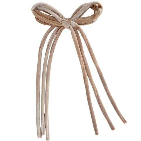 Knot Hairbands Corded Bow Clip // Blush