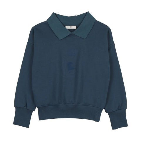 Coco Blanc Crest Sweatshirt Blue