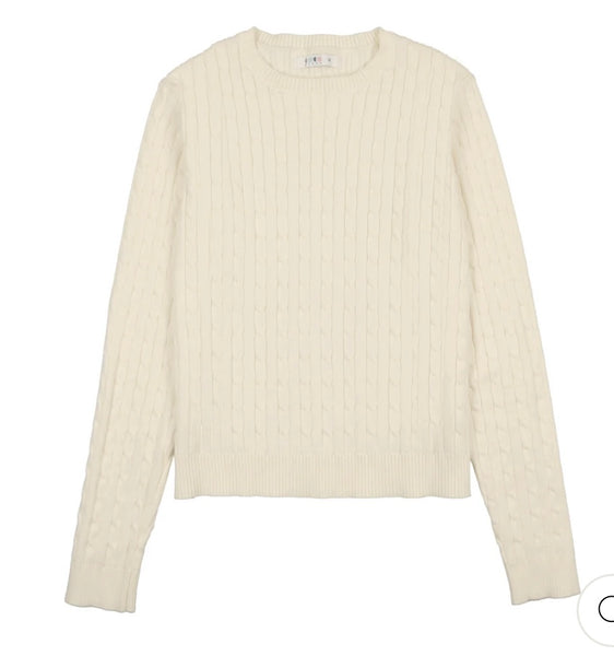 Coco Blanc Cabled Sweater