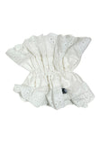 Knot Hairbands Eyelet Scrunchie // White