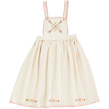 Bebe Organic Rosel Apron Dress Needlepoint