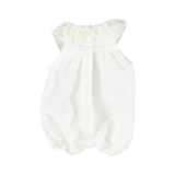 Bebe Organic Grace Romper Antique White