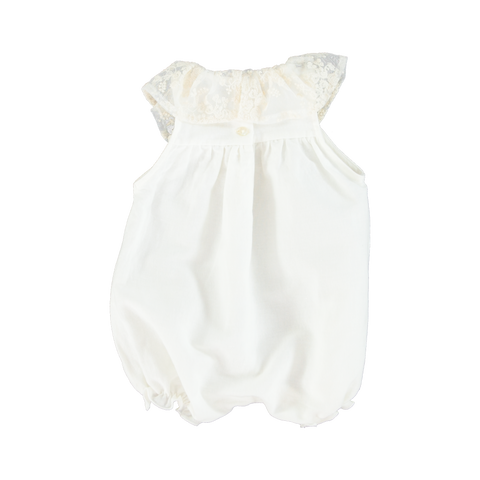 Bebe Organic Grace Romper Antique White