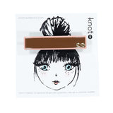 Knot Hairbands Profile Barrette // Cocoa + Blush