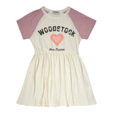Tocoto Vintage Woodstock Jersey Dress Off White