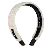 Knot Hairbands Tweed Headband // Cream