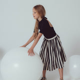 Unlabel Anne Skirt Black/Milk Stripes