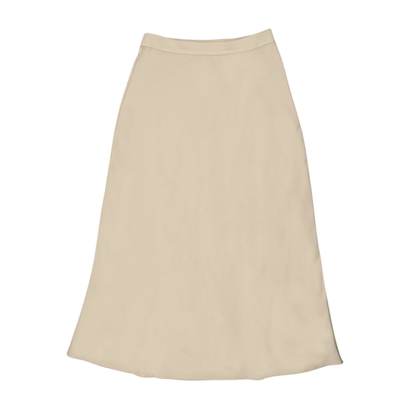 Coco Blanc Silk Skirt