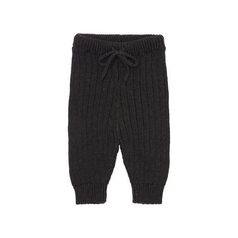 Tocoto Vintage Cotton Knit Ribbed Leggings