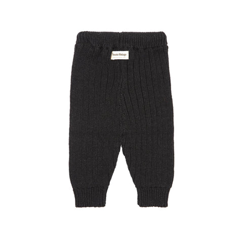 Tocoto Vintage Cotton Knit Ribbed Leggings