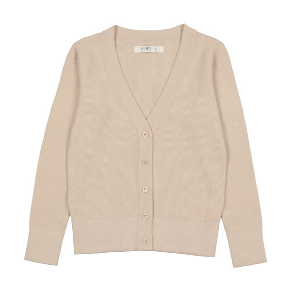 Coco Blanc Girls Cardigan Cream