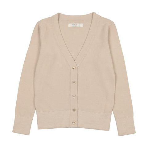 Coco Blanc Girls Cardigan Cream