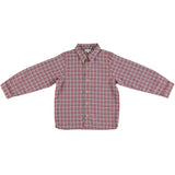 Bebe Organic Eli Shirt Red Tartan Check