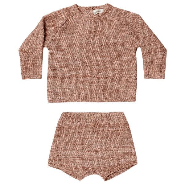 Quincy Mae Summer Knit Set Sienna Heather