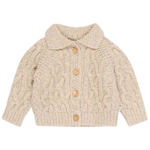 The New Society Tirso Baby Cardigan Sand