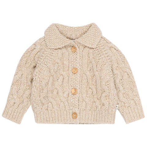 The New Society Tirso Baby Cardigan Sand