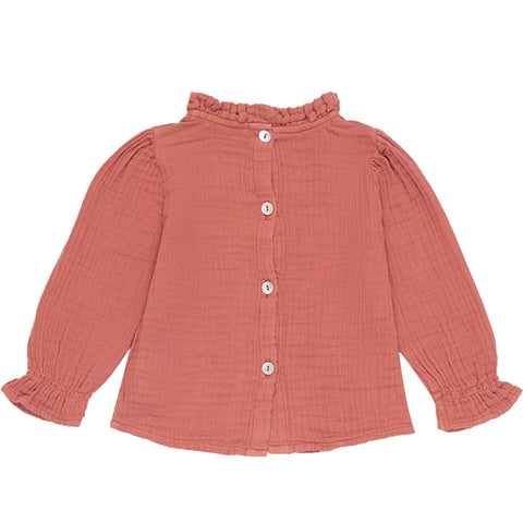 The New Society Julieta Blouse Cedar Wood