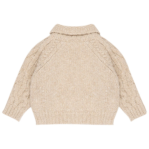 The New Society Tirso Baby Cardigan Sand