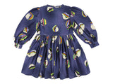 Morley Trudy long Bellprint Blue Dress