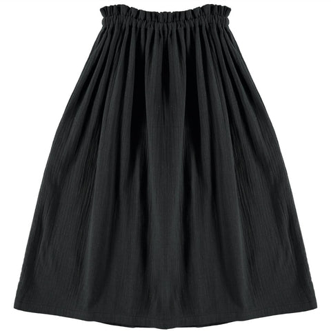 BELLE CHIARA SKIRT DARK GREY COTTON